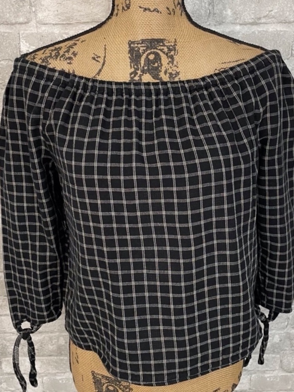 Madewell Off-Shoulder Black Top